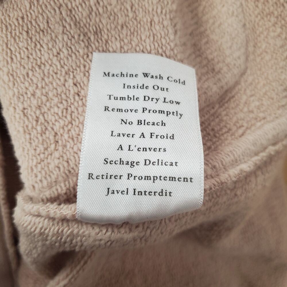 Frank & Eileen Mini Belfast Biscotti Triple Fleece Cropped Sweatshirt Coat Large - Picture 9 of 9